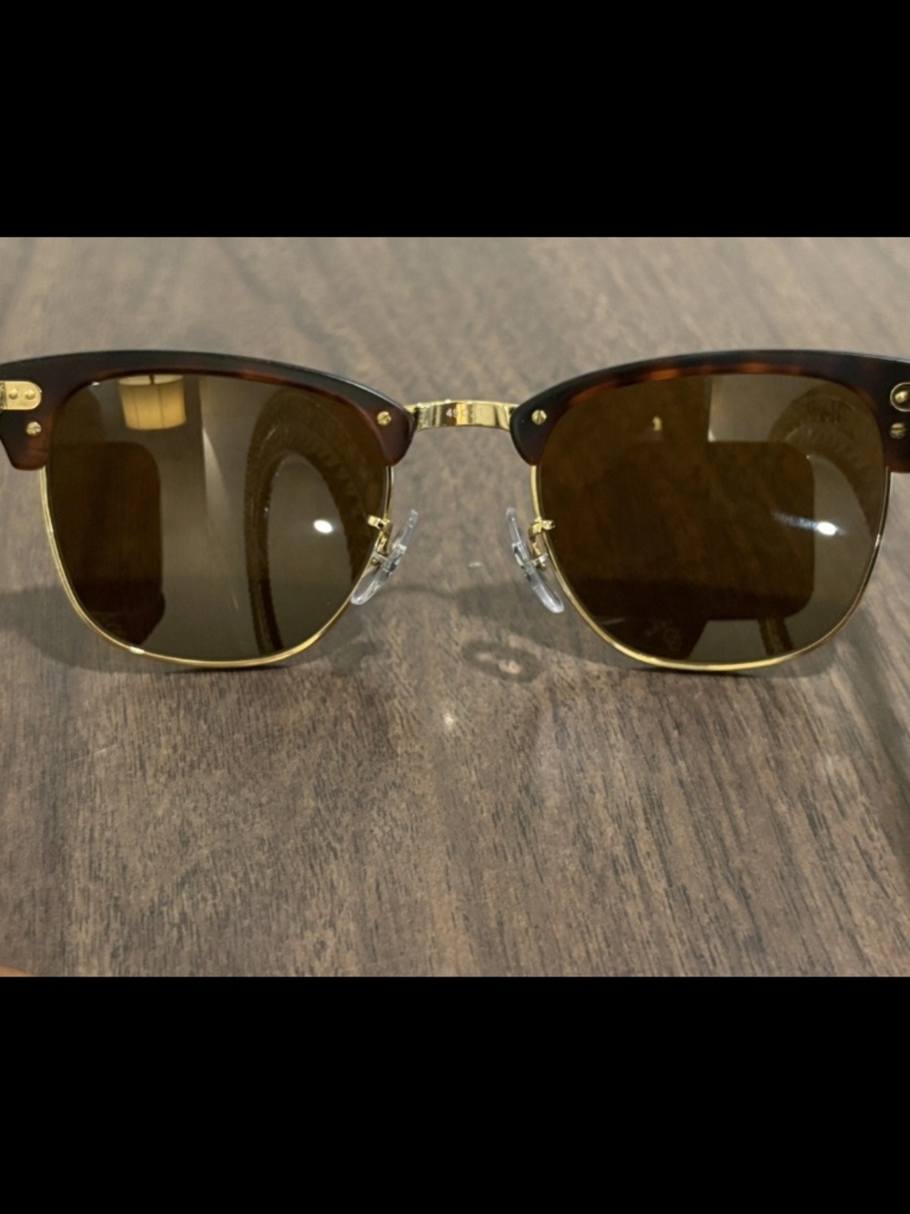 Custom Ray Ban 3016 Matte Havana Clubmaster - Picture 6 of 7